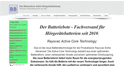 Desktop Screenshot of batteriebote.de